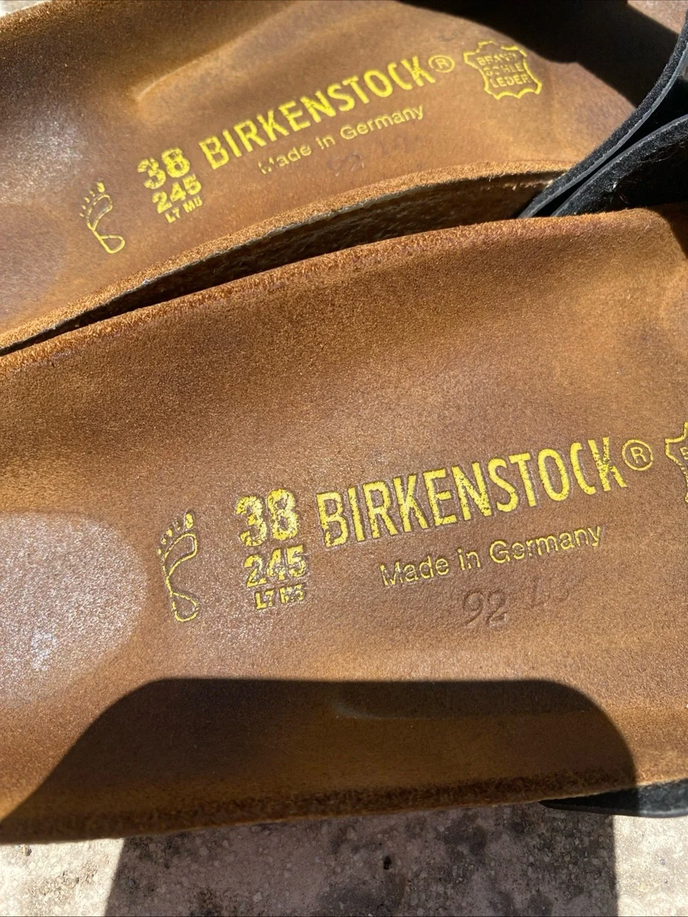 Birkenstock Madrid Single Strap Slide Sandals EU 39 US 8 Patent Leather reg wide